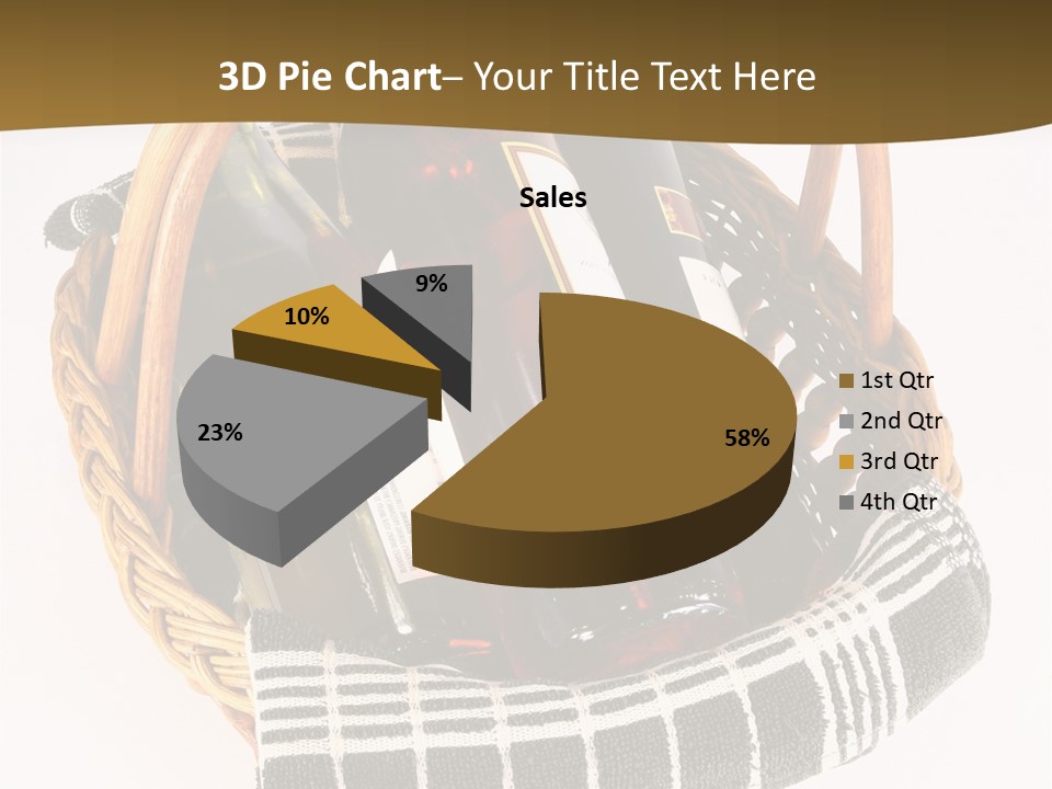 Food Drink Wine Bottle PowerPoint Template