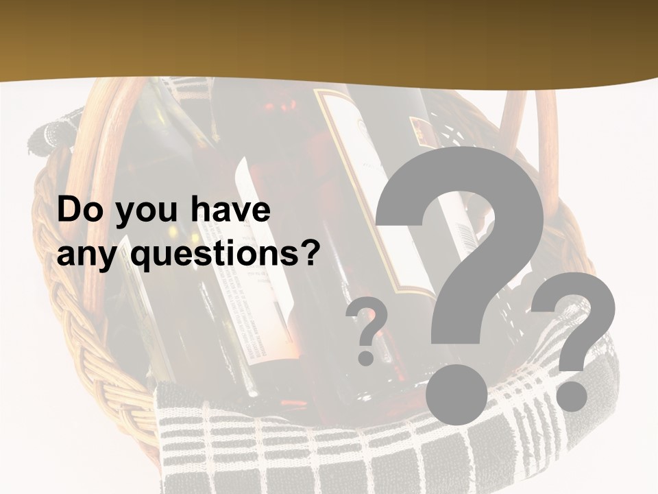 Food Drink Wine Bottle PowerPoint Template