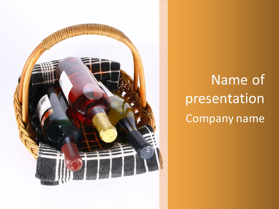 Picnic Hard Liquor Bunch PowerPoint Template