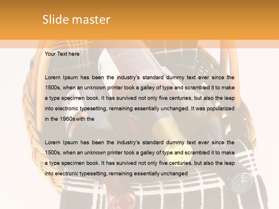 Picnic Hard Liquor Bunch PowerPoint Template