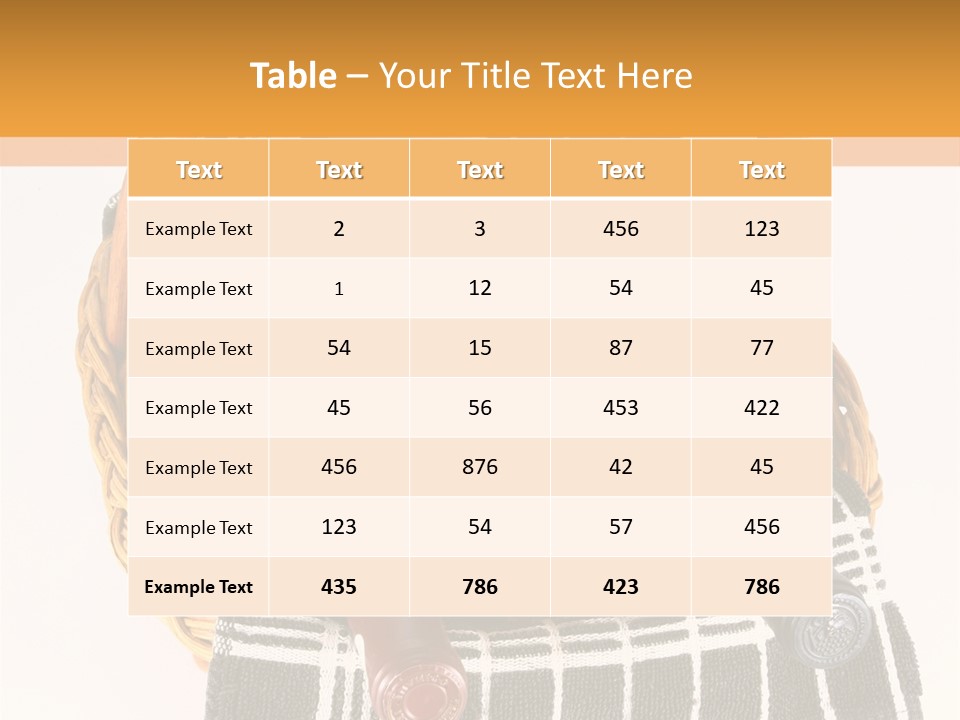 Picnic Hard Liquor Bunch PowerPoint Template