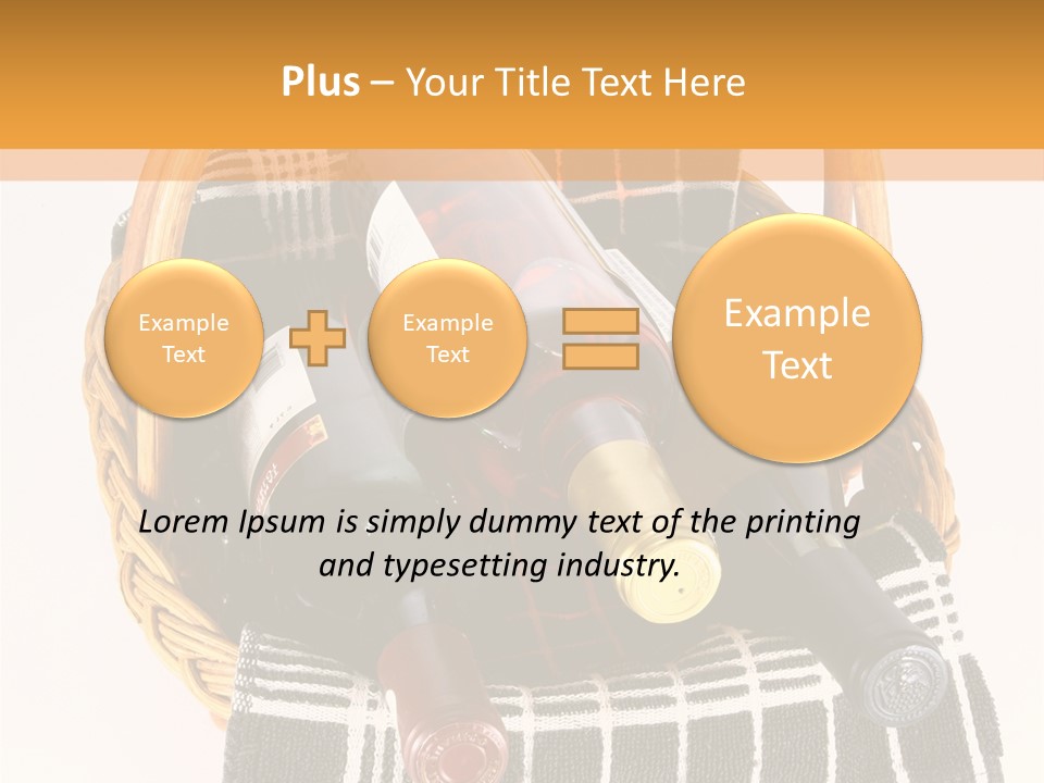 Picnic Hard Liquor Bunch PowerPoint Template