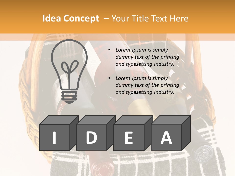 Picnic Hard Liquor Bunch PowerPoint Template