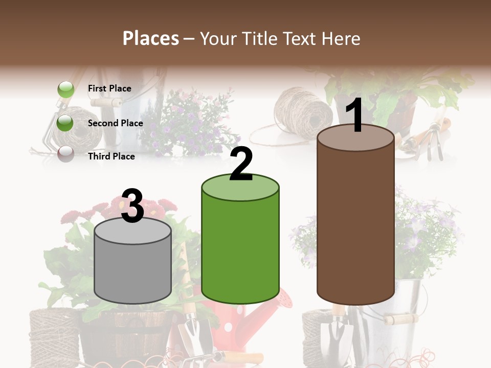 Landscape Blossoming Pink PowerPoint Template