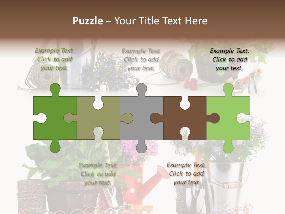 Landscape Blossoming Pink PowerPoint Template