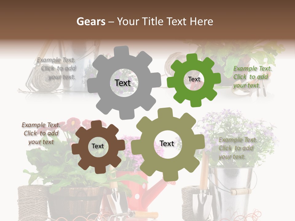 Landscape Blossoming Pink PowerPoint Template