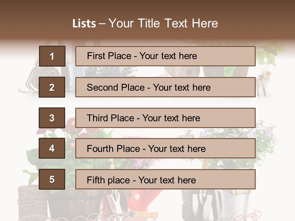 Landscape Blossoming Pink PowerPoint Template