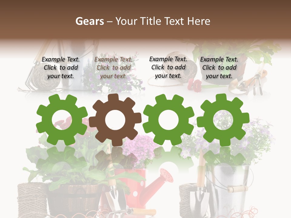 Landscape Blossoming Pink PowerPoint Template