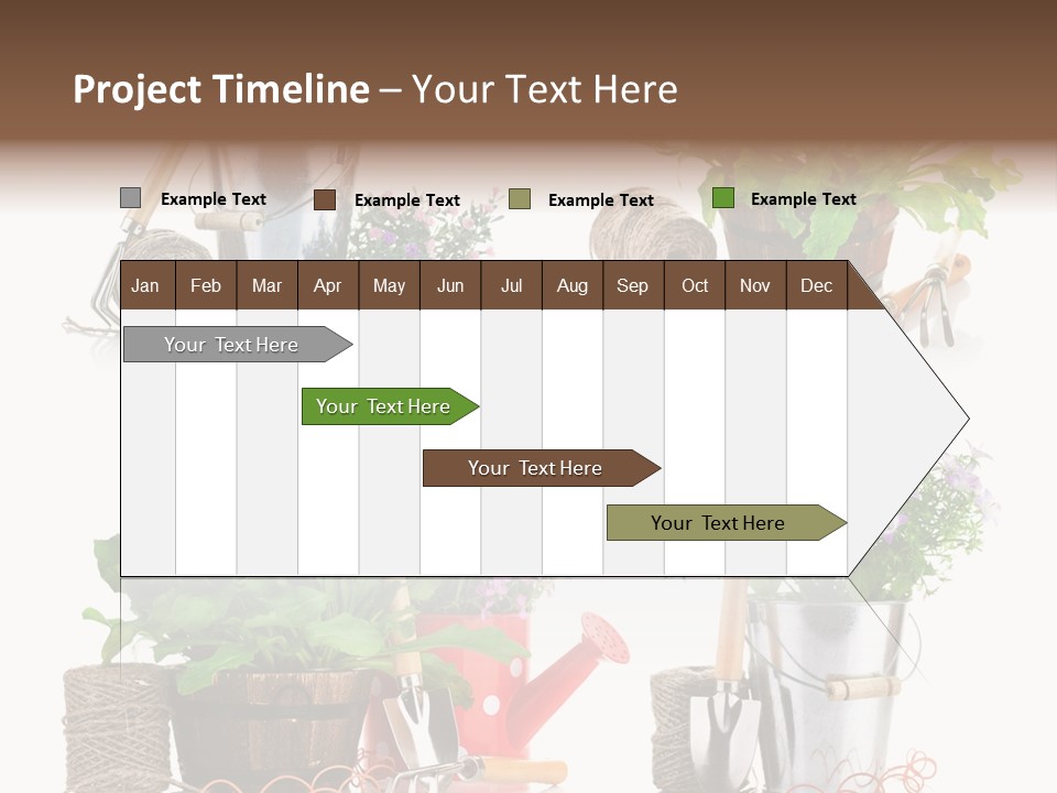 Landscape Blossoming Pink PowerPoint Template