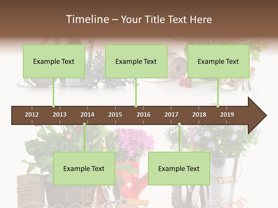 Landscape Blossoming Pink PowerPoint Template
