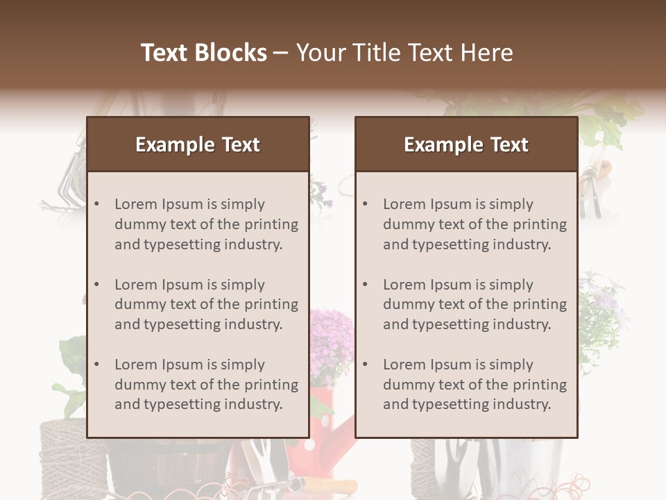 Landscape Blossoming Pink PowerPoint Template