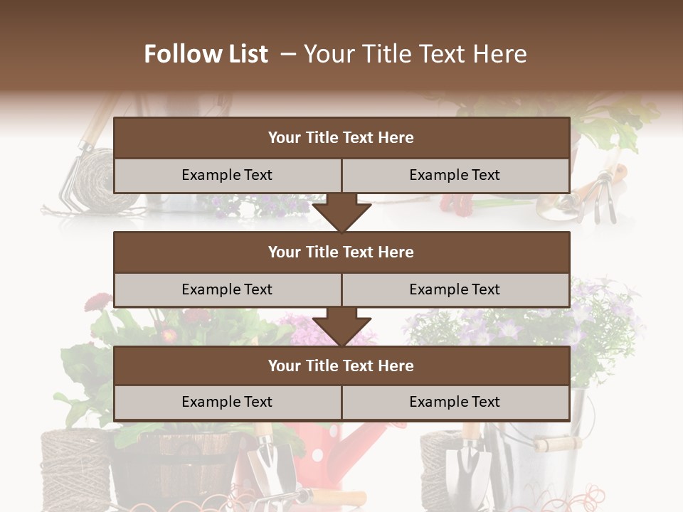 Landscape Blossoming Pink PowerPoint Template