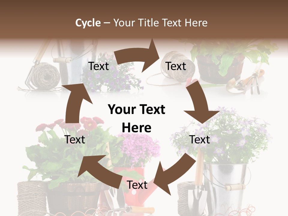 Landscape Blossoming Pink PowerPoint Template