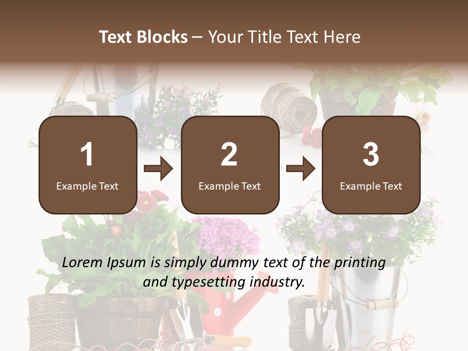 Landscape Blossoming Pink PowerPoint Template