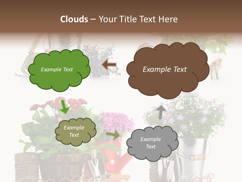 Landscape Blossoming Pink PowerPoint Template