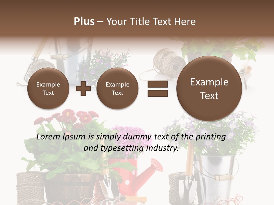 Landscape Blossoming Pink PowerPoint Template