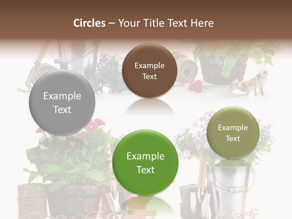 Landscape Blossoming Pink PowerPoint Template