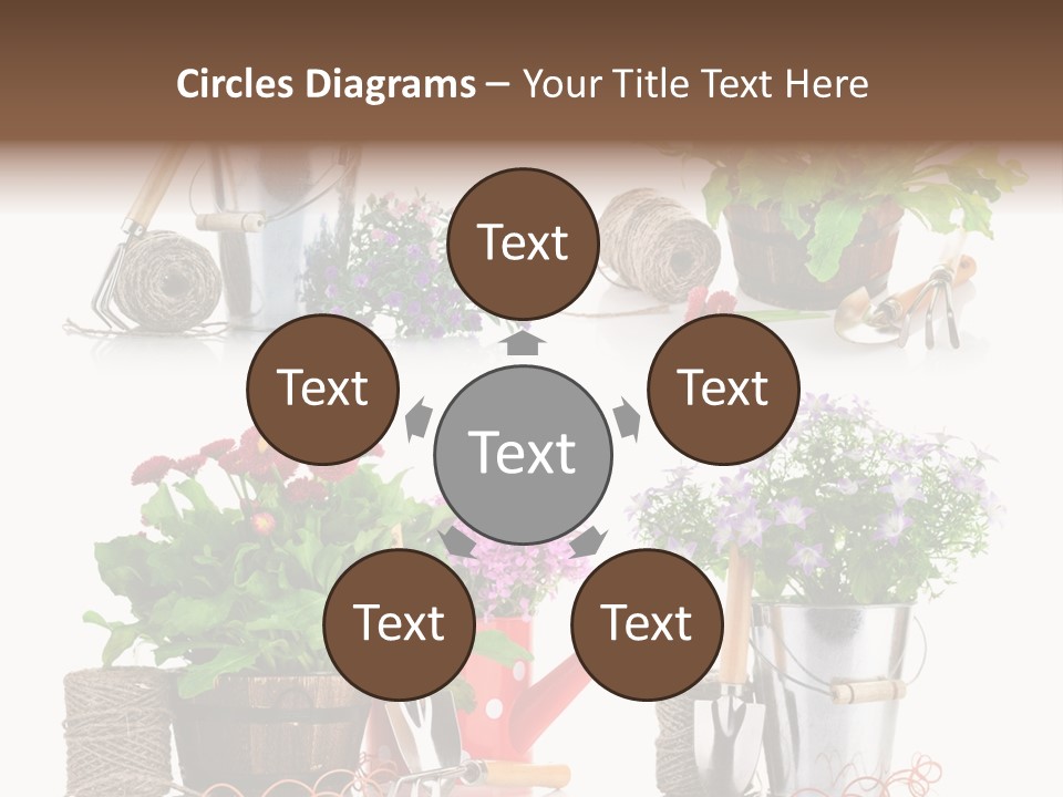 Landscape Blossoming Pink PowerPoint Template