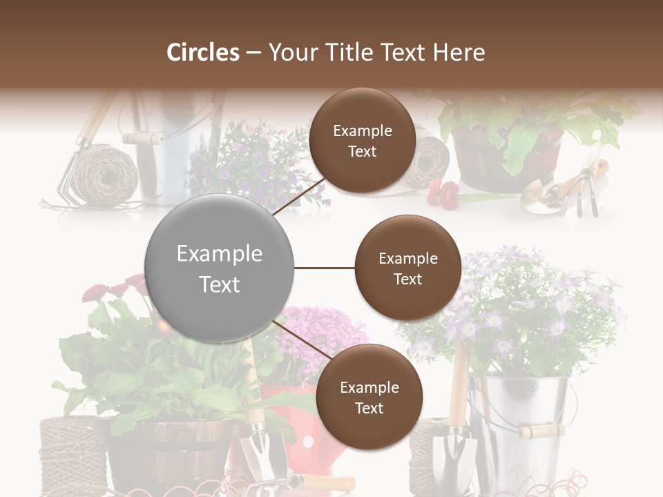 Landscape Blossoming Pink PowerPoint Template