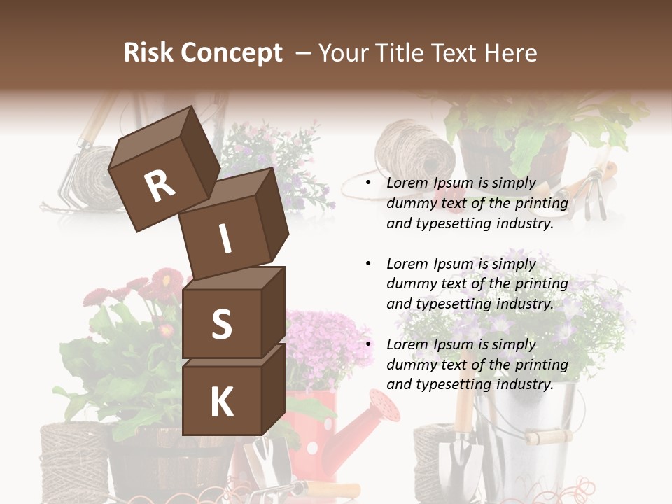 Landscape Blossoming Pink PowerPoint Template