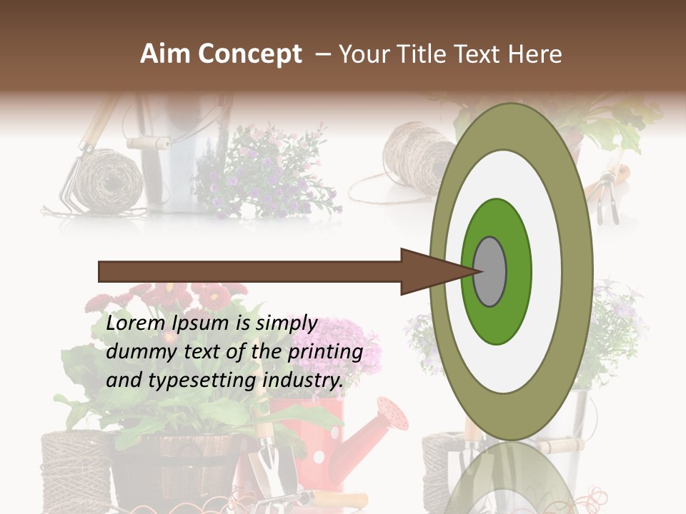 Landscape Blossoming Pink PowerPoint Template