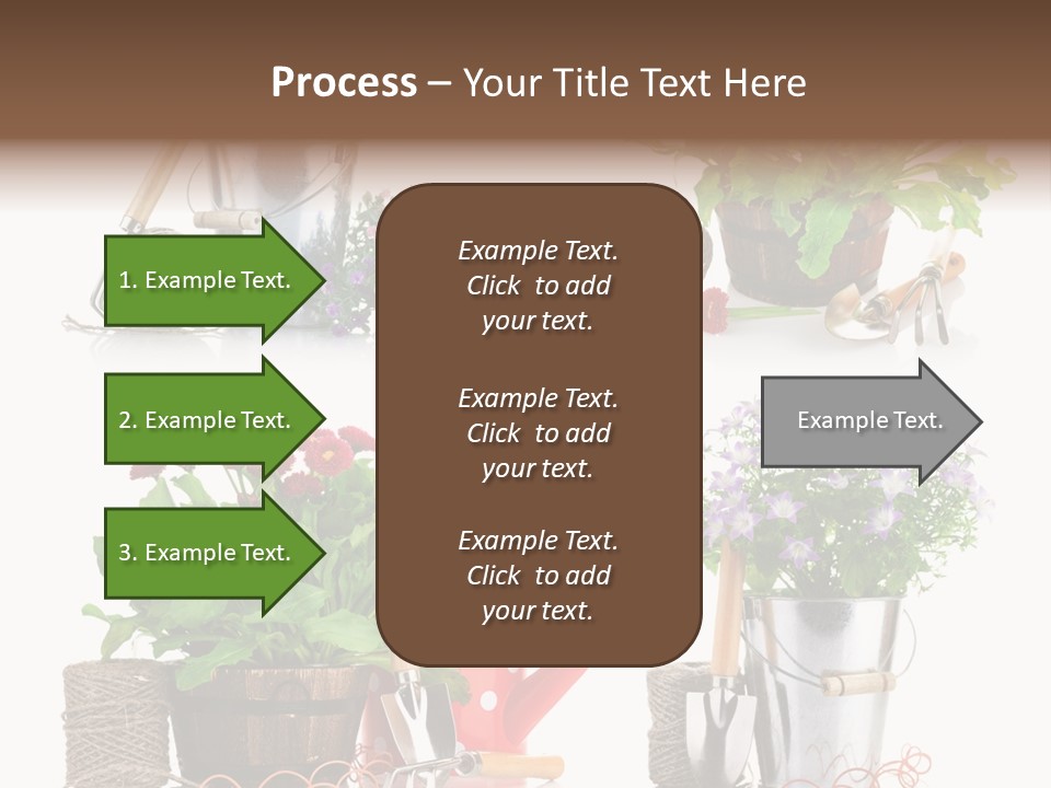 Landscape Blossoming Pink PowerPoint Template