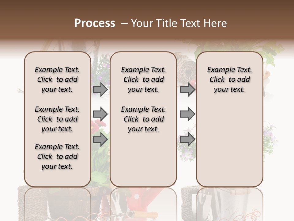 Landscape Blossoming Pink PowerPoint Template