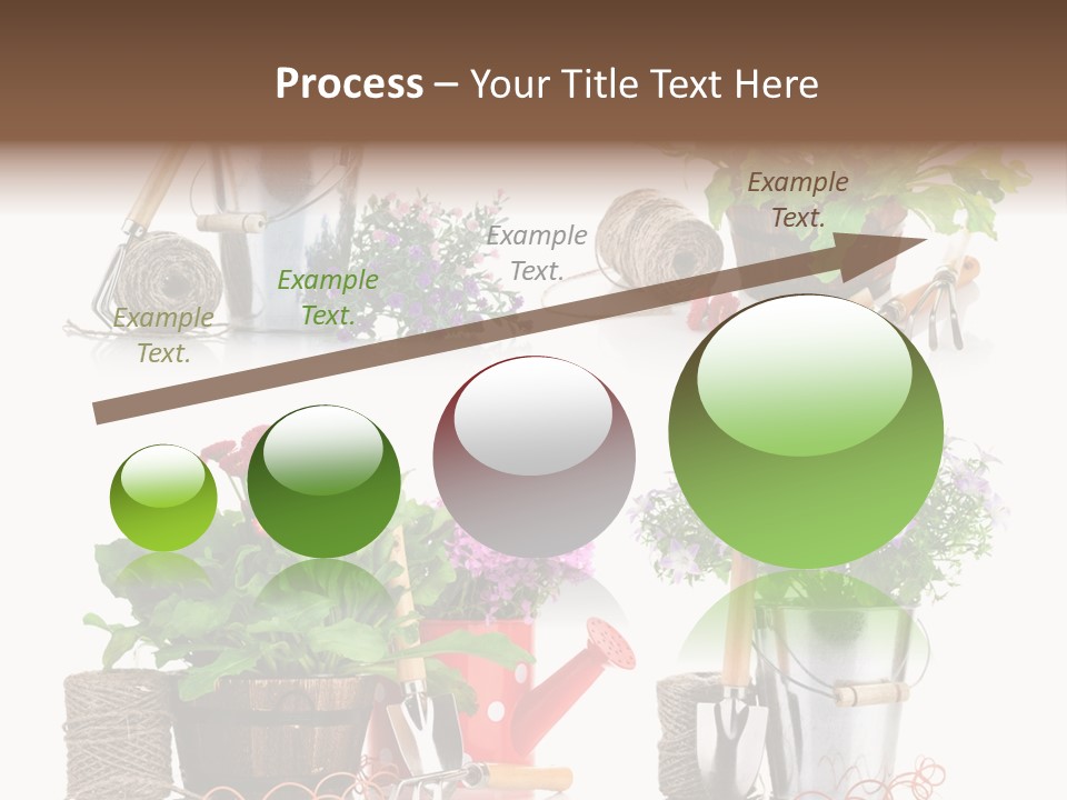 Landscape Blossoming Pink PowerPoint Template