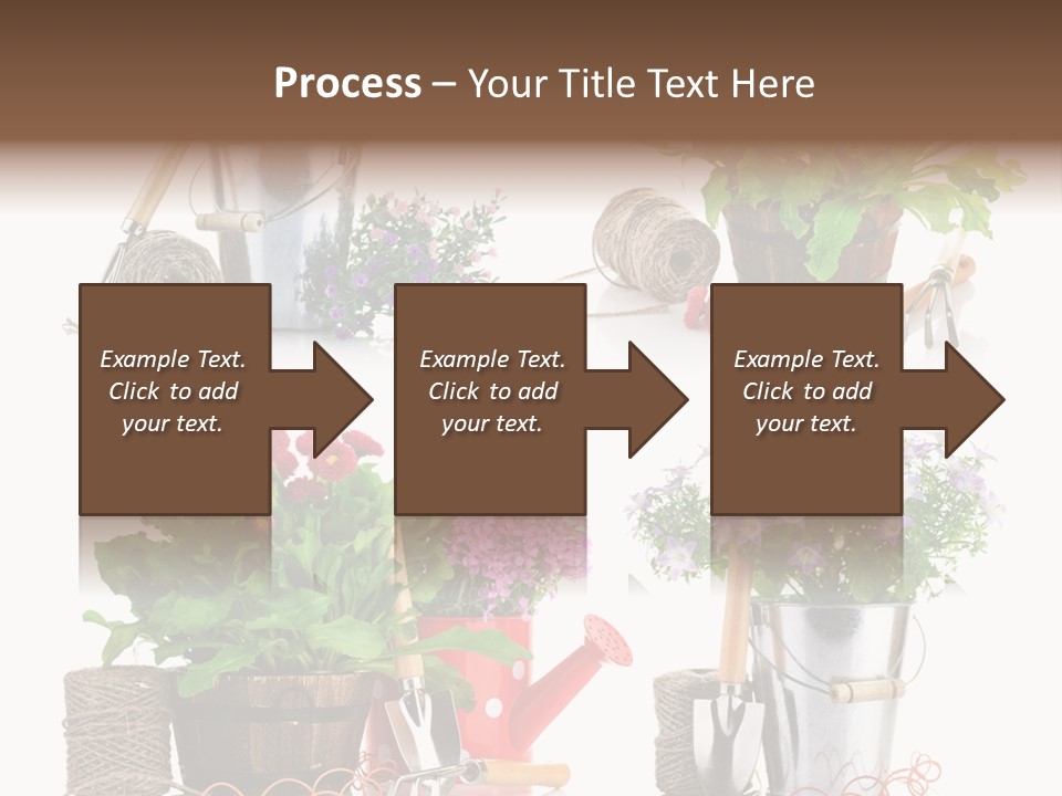 Landscape Blossoming Pink PowerPoint Template