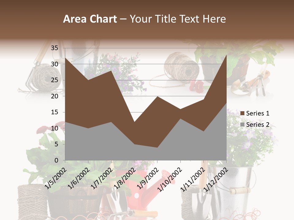 Landscape Blossoming Pink PowerPoint Template