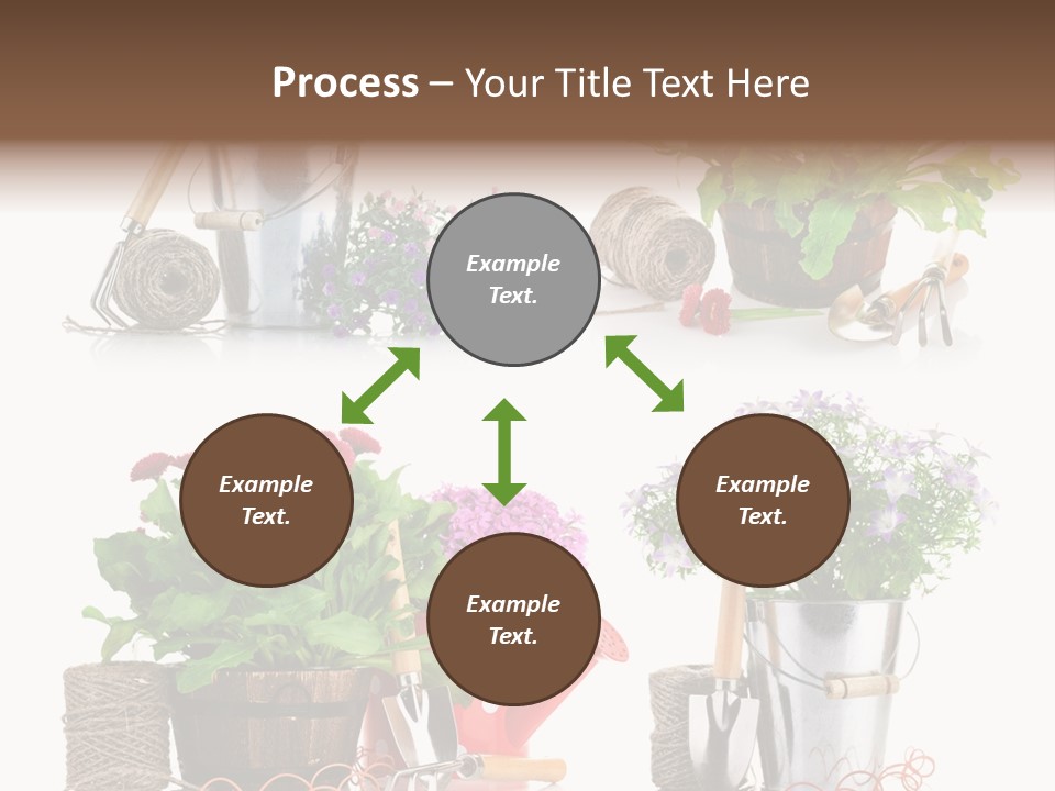 Landscape Blossoming Pink PowerPoint Template