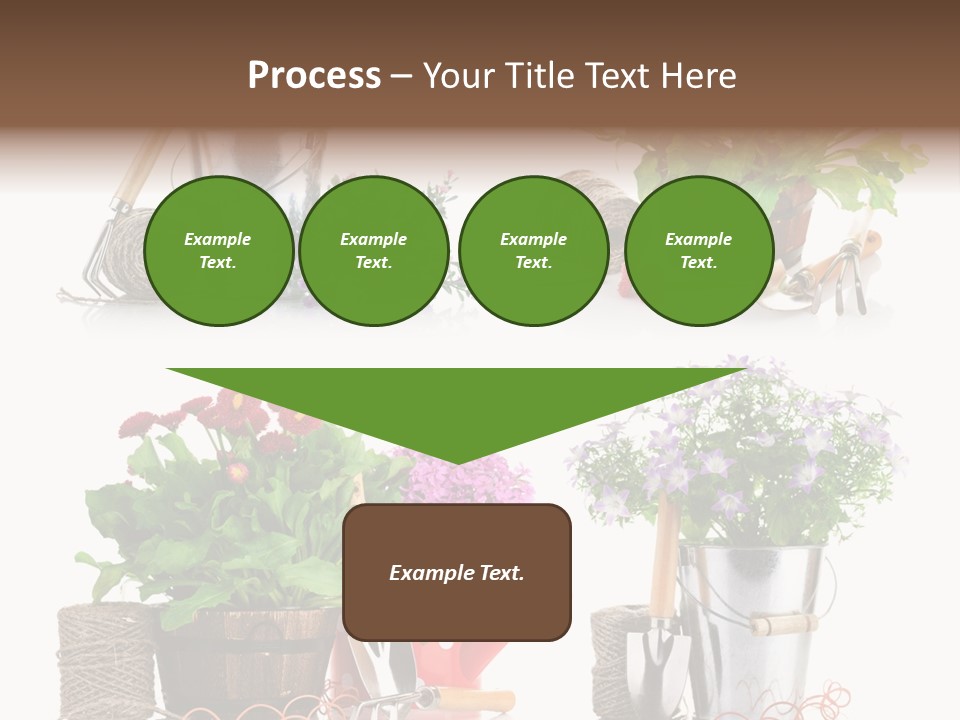 Landscape Blossoming Pink PowerPoint Template