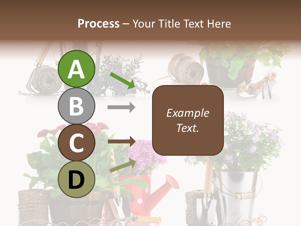 Landscape Blossoming Pink PowerPoint Template