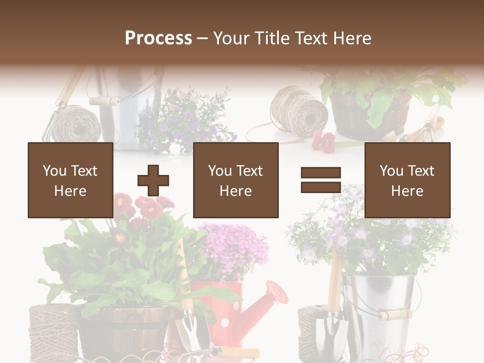 Landscape Blossoming Pink PowerPoint Template