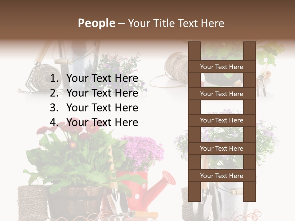 Landscape Blossoming Pink PowerPoint Template