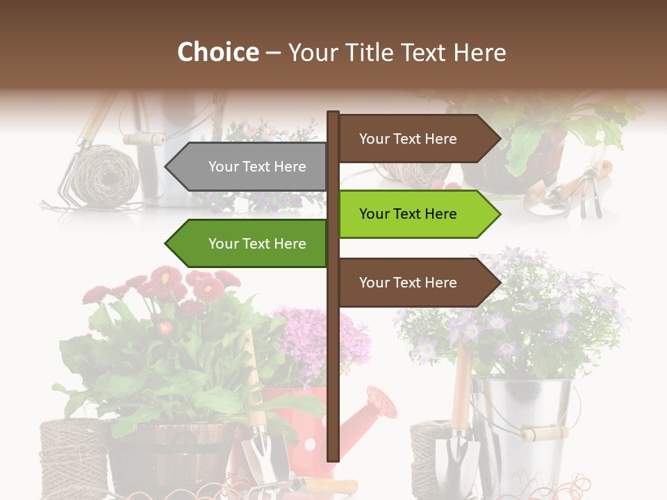 Landscape Blossoming Pink PowerPoint Template