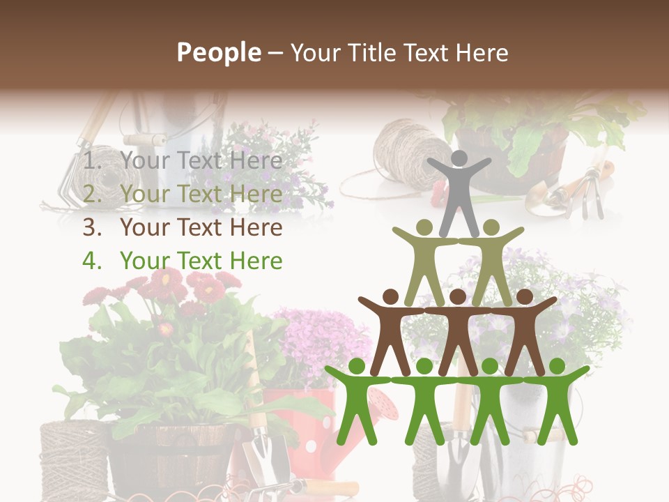 Landscape Blossoming Pink PowerPoint Template