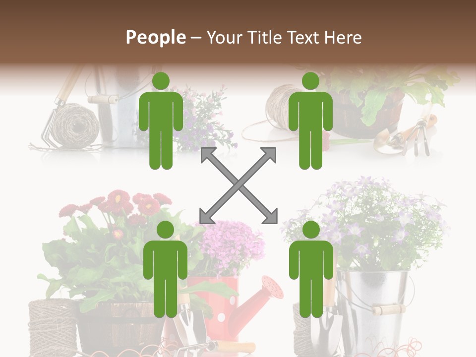 Landscape Blossoming Pink PowerPoint Template