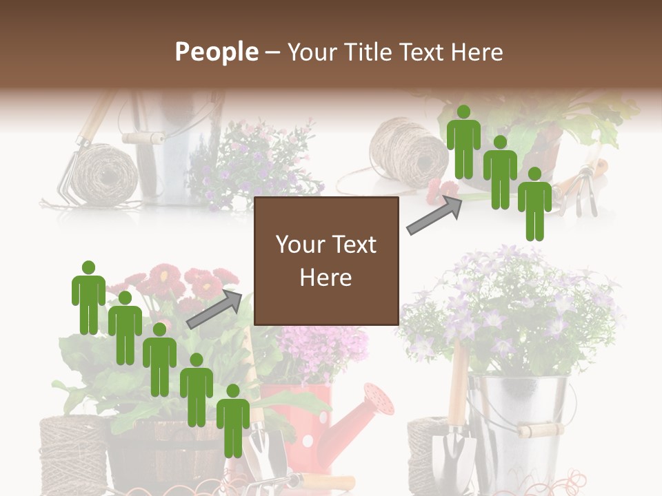 Landscape Blossoming Pink PowerPoint Template