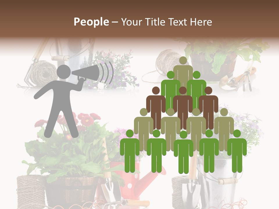 Landscape Blossoming Pink PowerPoint Template