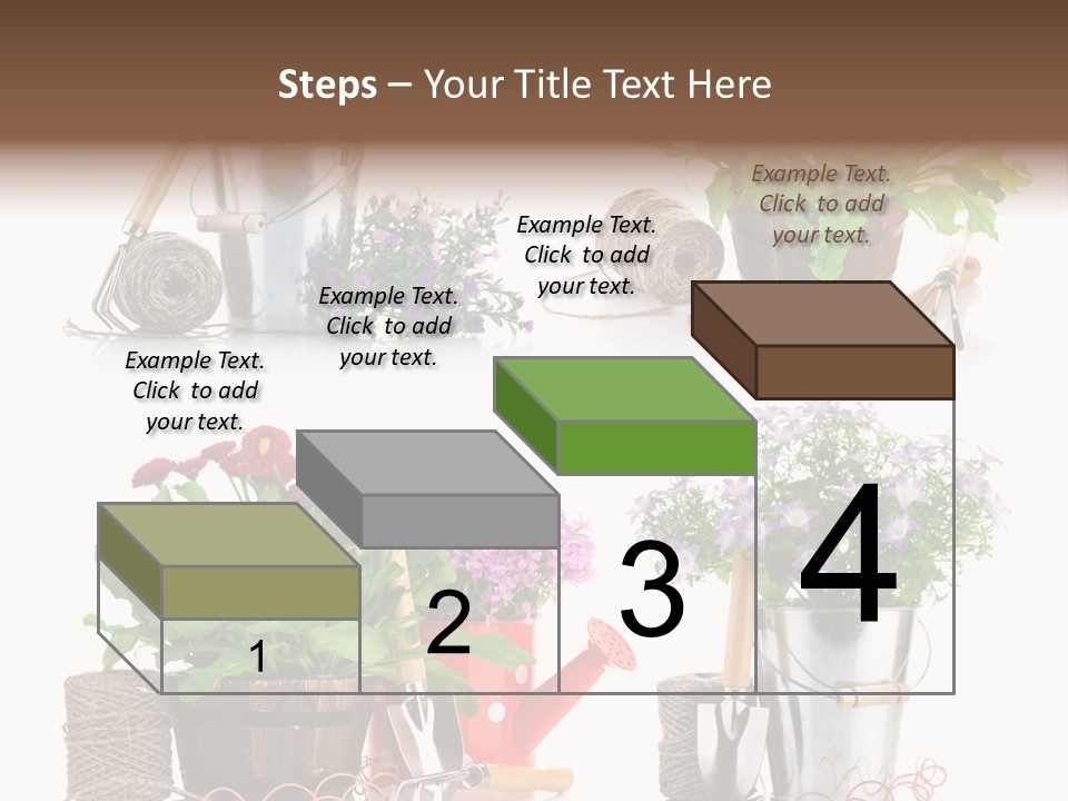 Landscape Blossoming Pink PowerPoint Template