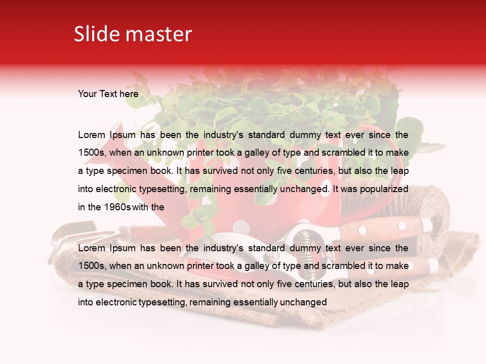Skein Leaf Spring PowerPoint Template