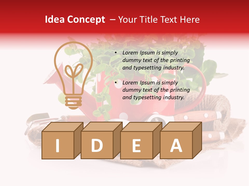 Skein Leaf Spring PowerPoint Template