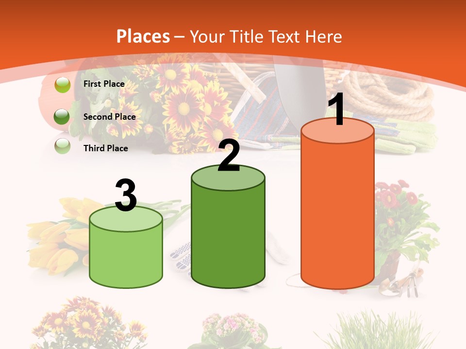 Grass White Leaf PowerPoint Template