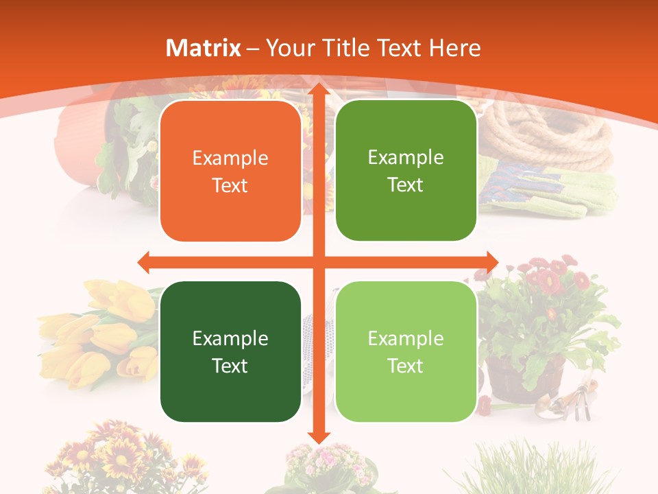 Grass White Leaf PowerPoint Template