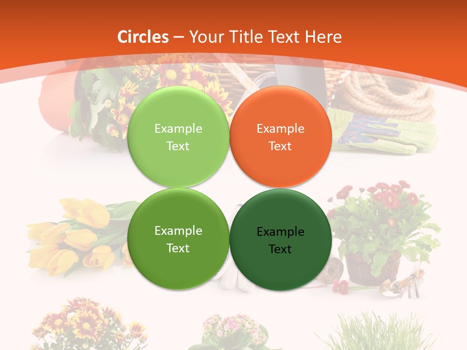 Grass White Leaf PowerPoint Template