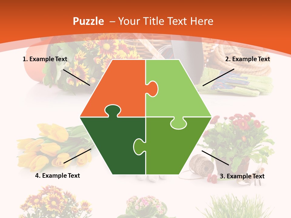 Grass White Leaf PowerPoint Template