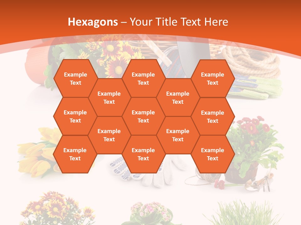 Grass White Leaf PowerPoint Template