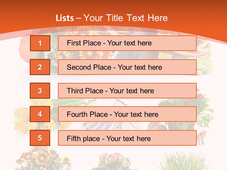 Grass White Leaf PowerPoint Template