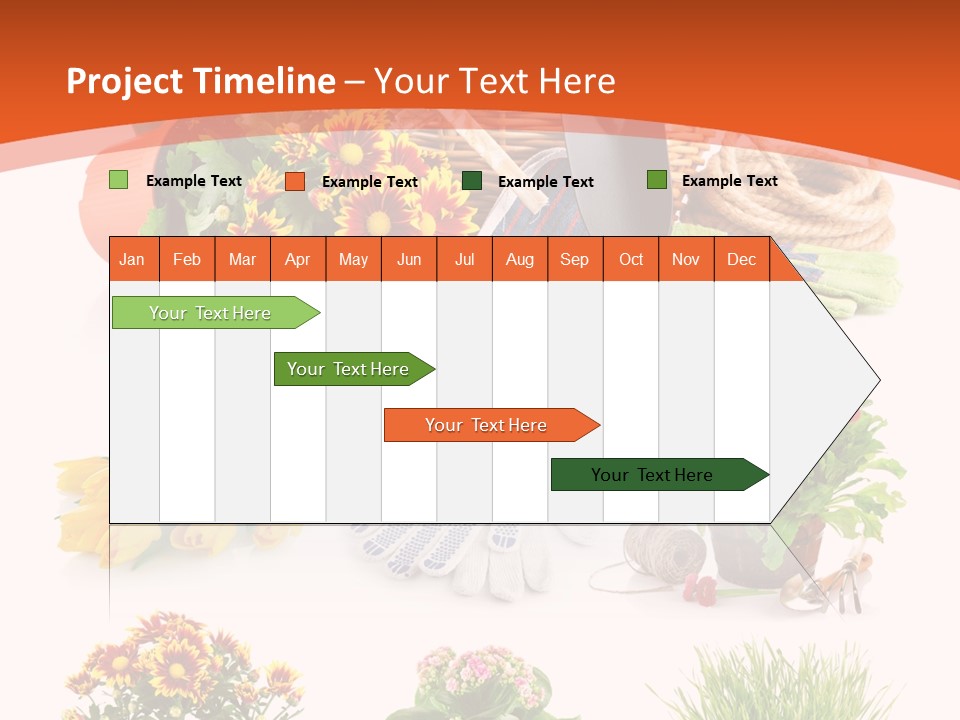 Grass White Leaf PowerPoint Template